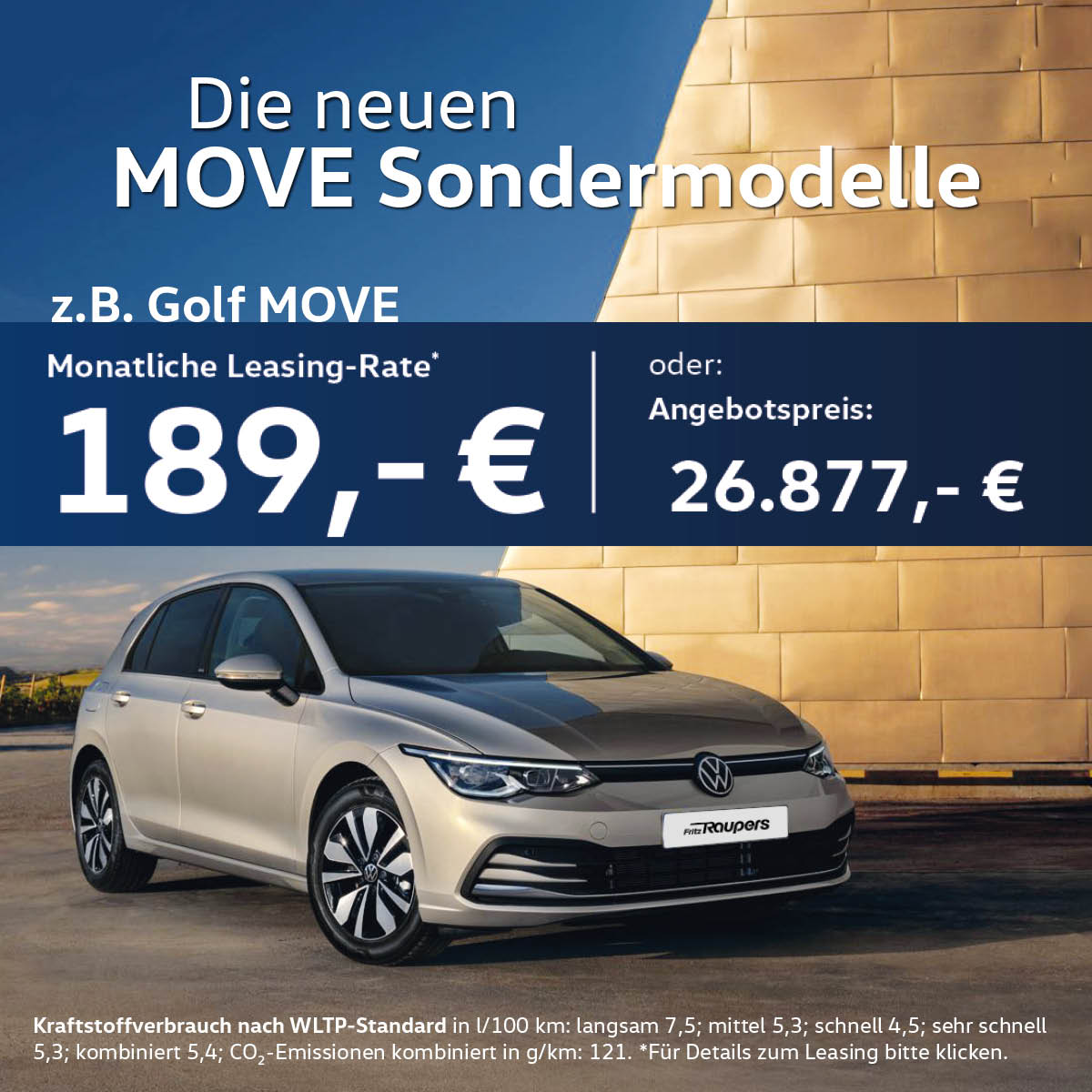Beitrag Golf MOVE Autohaus Raupers