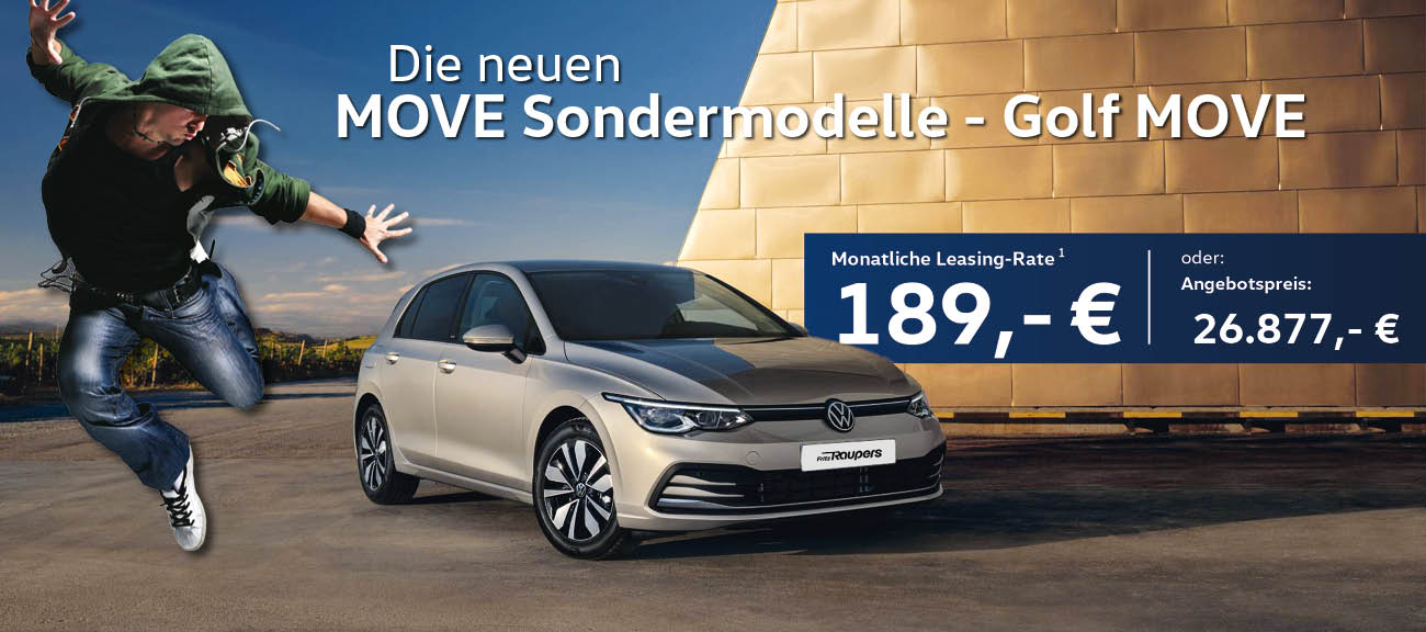 Header Golf MOVE Autohaus Raupers