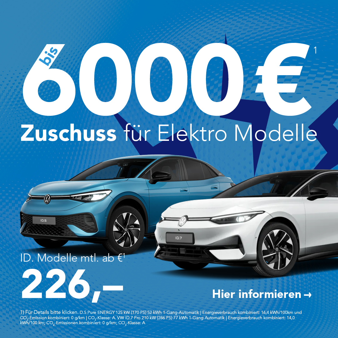 VW E-Fahrzeug Förderprämie